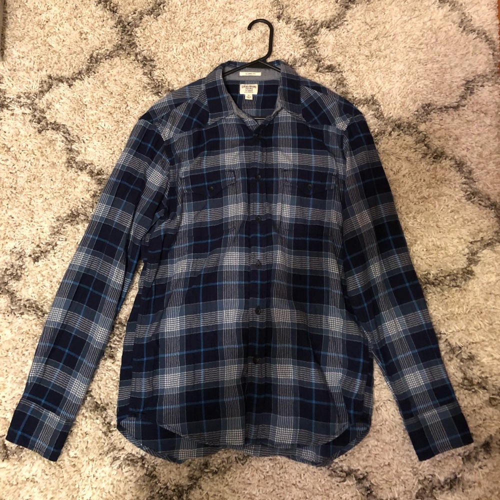Lucky Brand Jeans Blue Flannel - Medium